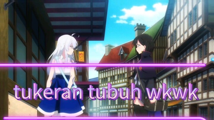 melihat tubuhnya bergerak sendiri...