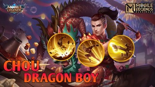 TERNYATA GINI MAIN CHOU JUNGGLER, OP JUGA || PERFECT GAMEPLAY CHOU - DRAGON BOY || MLBB