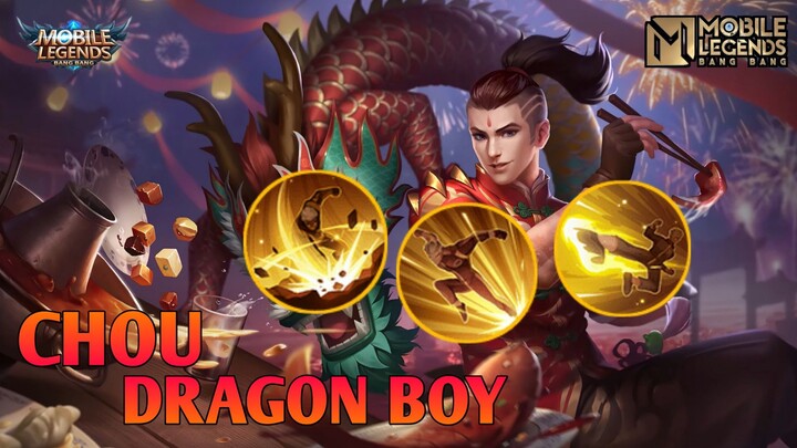 TERNYATA GINI MAIN CHOU JUNGGLER, OP JUGA || PERFECT GAMEPLAY CHOU - DRAGON BOY || MLBB