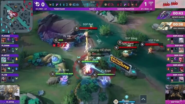 SIÊU KINH ĐIỂN : SAIGON PHANTOM 9 - 0 TEAM FLASH p3