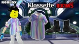 ไอเทมฟรี Roblox!! วิธีได้เสื้อ Holographic T-Shirt และรองเท้า Chunky Boots จากเกม FASHION KLOSSETTE