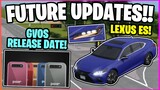 GVOS OFFICIAL RELEASE DATE + 2 NEW CARS!! - Roblox Greenville