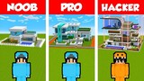 NOOB vs PRO vs HACKER: SAFEST PRISON BREAK BUILD CHALLENGE (Minecraft)