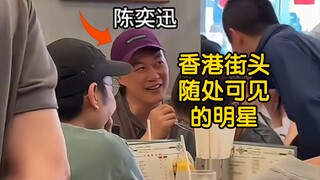 香港街头的明星