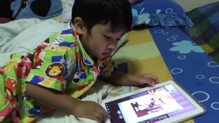 น้องพีเจคุยกับแมวในไอแพคก็ได้ เตียงนอน ที่บ้าน #playtv #พีเจเด็กพิเศษ #shorts