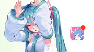 The pixel dynamic wallpaper you want is here, Hatsune Miku