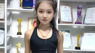 12岁小学生跳拉丁舞（2合1） @@张美曦（Amy）