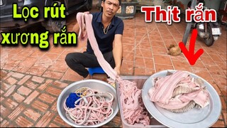 Cách Lọc Rút Xương Rắn Và Sản Phẩm Mới Của Săn Bắt Ẩm Thực Vùng Cao| Thịt Rắn Sấy Khô