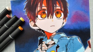 【马克笔手绘】花子就是怎么画都好看！