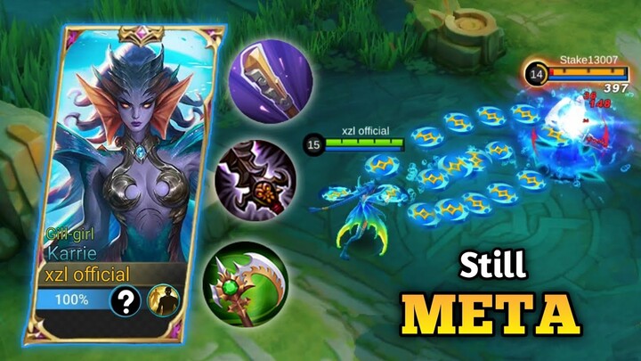 KARRIE IS STILL IN THE META BECAUSE OF THIS SUPER BUILD🔥 KARRIE BEST BUILD 2023 | MLBB
