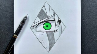 Easy to draw | how to draw Sakura’s eye easy step-by-step tutorial