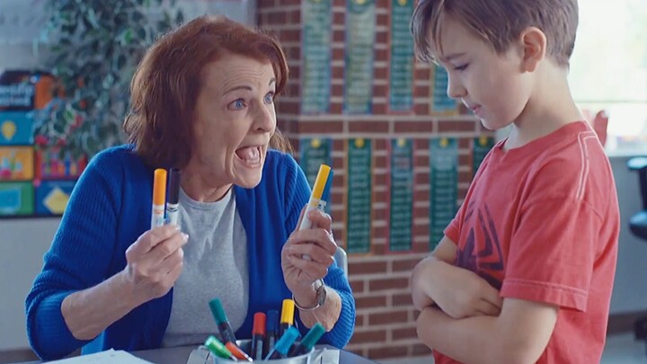 Highly rated satire: A boy calculates 2+2 as 22. After the teacher corrects him, he gets expelled—on