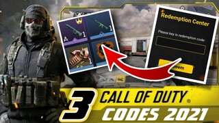 3 NEW COD Mobile Redeem CODES | CODM Codes 2021