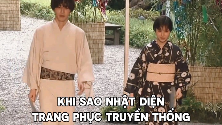 Khi sao Nhật diện trang phục truyền thống