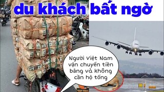 Du khách ngạc khiên khi thấy vận chuyển "tiền" bằng bao 🙀 - Top bình luận hài hước Face Book.