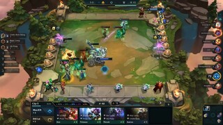 KARMA THẦN THOẠI + CHIẾN BINH RỒNG 1 SKILL BAY MÀU CẢ MAP CỰC KHỎE _ DTCL MÀU 7