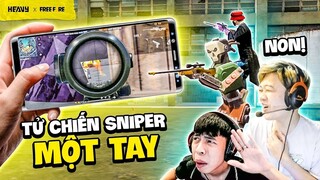 Thử thách bắn súng ngắm bằng 1 tay trong tử chiến siêu khó | HEAVY Free Fire