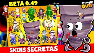 LIBEREI 100% TODAS AS SKINS SECRETAS DA BETA 0.49 NO STUMBLE GUYS [NOVA ATUALIZAÇÃO] - VEJA AGORA 😱