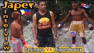 CASIMERO vs RIGONDEAUX | JAPER SNIPER INTERVIEW  BEHIND THE SCENE