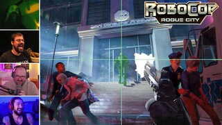 Streamers React to Robocop Rogue City, Funny Moments Compilation  (Funny Moments)