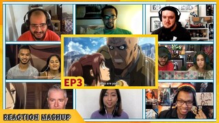 Attack on Titan Season 1 Episode 3 Reaction Mashup