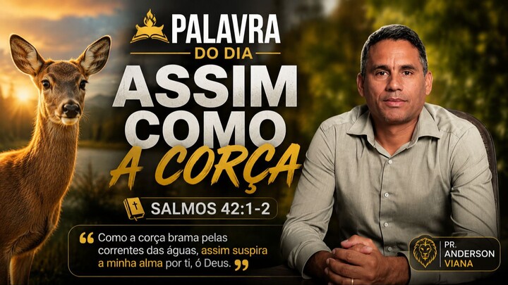 PALAVRA DO DIA 01/09=ASSIM COMO A CORÇA | SALMO 42:1-2 | QUANDO A ALMA TEM SEDE DE DEUS