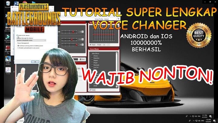 TUTORIAL VOICE CHANGER PUBGM ANDROID IOS TERLENGKAP