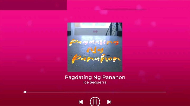 FOR THE LOVE: PAGDATING NG PANAHON