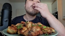 ASMR - Crunchy Baked Sliced Chicken Legs & Thighs🐔🍗 (Eating Sounds)