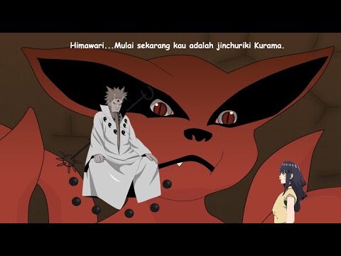 Hagoromo Membangkitkan Kurama di tubuh Himawari, Terungkap begini cara kurama bisa ada pada Himawari