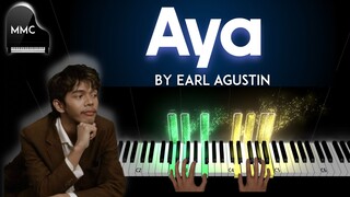 Aya by Earl Agustin piano cover + sheet music + lyrics