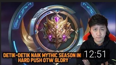 DETIK-DETIK NAIK MYTHIC SEASON INI DALAM 1 HARI ! HARD PUSH - Mobile Legends