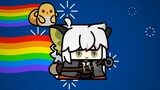 [Arknights] Luo Xiaohei, but Rainbow Cat