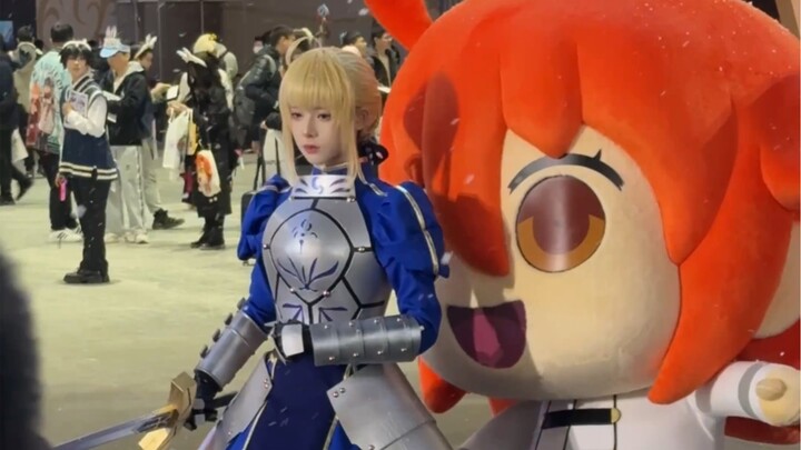 The senior is secretly touching people's butts again.