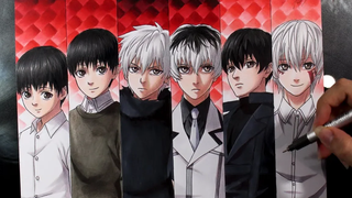 KEN KANEKI FASES - Anime Drawing