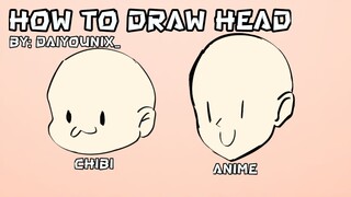 HOW TO DRAW HEAD??🤯 || By: Daiyounix_