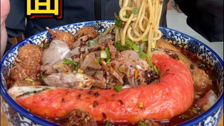 Lamb noodle soup.