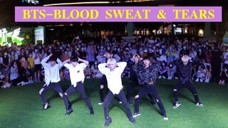 【BTS】血汗泪 路演现场，小哥哥们太帅了！  | 随唱谁跳深圳第八次随机舞蹈 KPOP IN PUBLIC