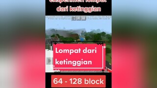 alat alat yg digunakan saat lompat dari ketinggian (alat yg gwa tau aja) minecraft experiment fypgakni bismillahfyp fyp fypシ fypdong foryou