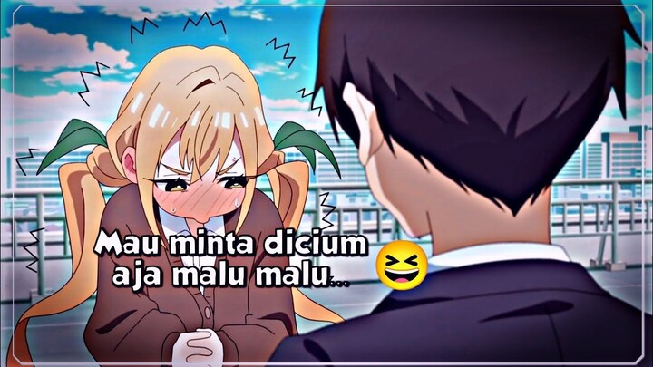 Ketika pacar lu minta dicium, Tapi masi malu malu...