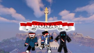 BIKIN MONAS BERSAMA JowoCraft DI HUT RI 78 !!