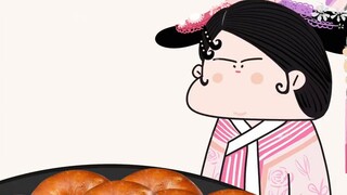 -Empresses in the Palace animation eating show｜Xia Dongchun's immersive pig intestine rings and nood