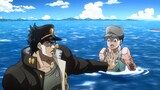 Adegan JOJO terkenal, perbandingan Mandarin dan Jepang, Jotaro melompat ke laut untuk menyelamatkan 