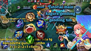 Tutorial gendong tim cuman modal payung 🤣•|• Tutorial kagura mlbb