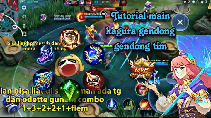 Tutorial gendong tim cuman modal payung 🤣•|• Tutorial kagura mlbb