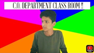 C.O. DEPARTMENT CLASS ROOM |  KOU$TUBH MASHALE VLOG'S