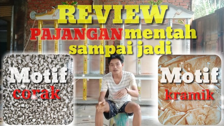 REVIEW pajangan 4 pintu motif corak dan kramik dari awal mentahan sampai jadi