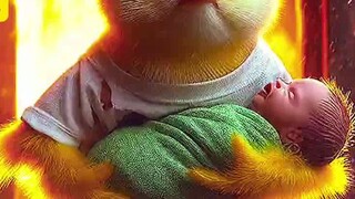 Ayam menyelamatkan bayi dari api
