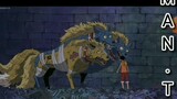 Luffy try to tame cerberus