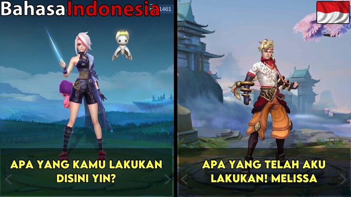 Percakapan Khusus Hero Melissa mobile legend bahasa Indonesia || Dialog Hero Melissa